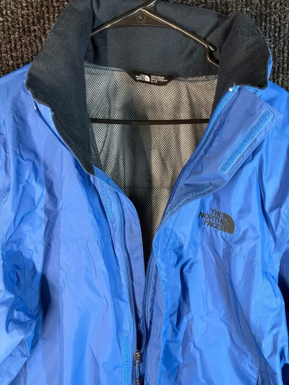 The North Face Blue DryVent Waterproof Hooded Rain Jacket